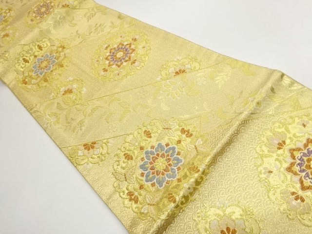 JAPANESE FUKURO OBI / SAGANISHIKI / WOVEN FLOWER CREST